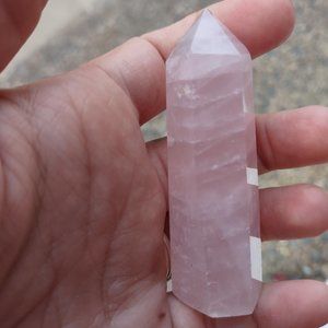 Pink Quartz Mini crystal tower